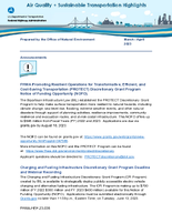Air Quality  Sustainable Transportation Highlights MarchApril 2023