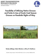 Feasibility of Utilizing Native Grasses and Forbs in Lieu of Exotic Cool Season Grasses on Roadside RightsofWay