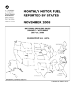 Monthly Motor Fuel Reported by States November 2008