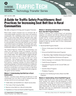 A Guide for Traffic Safety Practitioners Best Practices for Increasing Seat Belt Use in Rural Communities Traffic Tech
