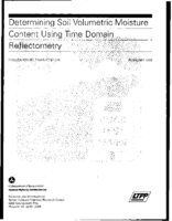 Determining Soil Volumetric Moisture Content Using Time Domain Reflectometry