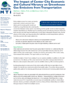 The Impact of Center City Economic and Cultural Vibrancy on Greenhouse Gas Emissions from Transportation Research Brief