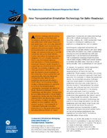 The Exploratory Advanced Research Program Fact Sheet New Transportation Simulation Technology for Safer Roadways