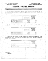 Traffic Volume Trends March 1952