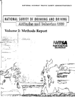 National Survey of Drinking and Driving Attitudes and Behavior 1999 Volume 2 Methods Report