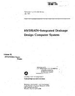 HYDRAIN  Integrated Drainage Design Computer System Volume III PFPHYDRA Storm Drains
