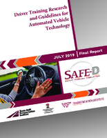 Driver Training Research and Guidelines for Automated Vehicle Technology