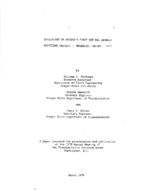 Evaluation of Oregons first hot mix asphalt recycling project  Woodburn Oregon 1977