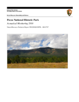 Pecos National Historic Park  acoustical monitoring 2010