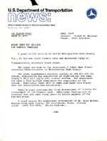 US Department of Transportation News Office of Assistant Secretary for Governmental and Public Affairs UMTA 1679 Maimi Gets 25 Million for Transit Vehicles