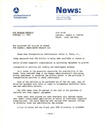 DOT Allocates 25 Million to States for Elderly Handicapped Transit Aid