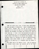Talking Points Prepared for Secretary of Transportation Elizabeth Hanford Dole at the American Stock Exchange