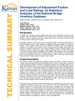 Development of Adjustment Factors and Load Ratings via Statistical Analyses of the National Bridge Inventory Database Technical Summary
