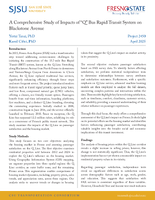 A Comprehensive Study of Impacts of Q Bus Rapid Transit System on Blackstone Avenue Brief