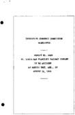 Interstate Commerce Commision Report of the Accident  Investigation Occuring on the ST LOUISSAN FRANCISCO RAILWAY MARKED TREE ARK