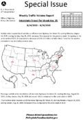 Special Issue  Weekly Traffic Volume Report Interstate Travel for Week No 35