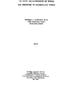 In vivo measurement of total gas pressure in mammalian tissue