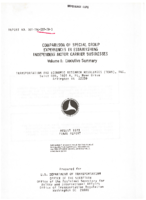 Comparison of Special Group Experiences in Establishing Independent Motor Carrier Businesses  Volume 1 Executive Summary