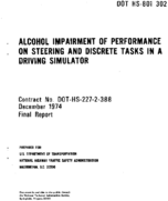 Alcohol Impairment of Performance on Steering and Discrete Tasks in a Driving Simulator