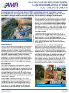 InSitu Scour Testing Device ISTD State Demonstrations of Field Soil Tests Butte City CA