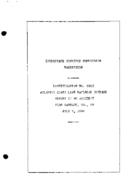 Interstate Commerce Commision Report of the Accident  Investigation Occuring on the ATLANTIC COAST LINE RAILROAD GAMMAGE GA