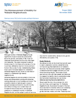 The Mismeasurement of Mobility for Walkable Neighborhoods Brief