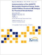 Implementation of the AASHTO MechanisticEmpirical Design Guide AASHTOWare Pavement ME Design for Pavement Rehabilitation