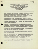 FAA Deputy Administrator Linda H Daschle Speeches January 1995