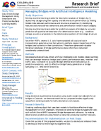 DataDriven Bridge Management Using Descriptive and Predictive Machine Learning Models Research Brief
