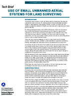 Use of Small Unmanned Aerial Systems for Land Surveying Tech Brief