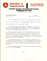 Department of Transportation News Urban Mass Transportation Administration DOTR08
