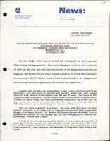 Remarks prepared for delivery by Secretary of Transportation Elizabeth Hanford Dole at the DOT Department of Transportation Federal Womens Week Breakfast