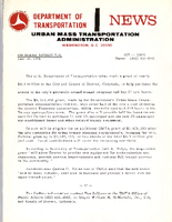 Department of Transportation News Urban Mass Transportation Administration DOT 13871