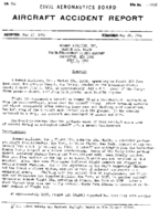 Investigation of Aircraft Accident MOHAWK AIRLINES ROCHESTER NEW YORK 19630702