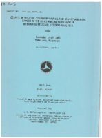 Essays in Societal System Dynamics and Transportation  Report of the Third Annual Workshop in Urban and Regional Systems Analysis