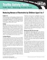 Reducing Nonuse of Restraints by Children Ages 5 to 7 Traffic Tech