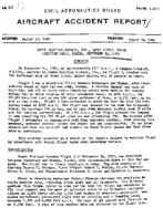 Investigation of Aircraft Accident REEVE ALEUTIAN AIRWAYS ALEUTIAN CHAIN ALASKA 19590924