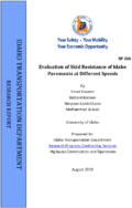 Evaluation of Skid Resistance of Idaho Pavements at Different Speeds