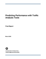 Predicting performance with traffic analysis tools  final report