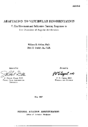 Adaptation to vestibular disorientation  V  EyeMovement and subjective turning responses to two durations of angular acceleration
