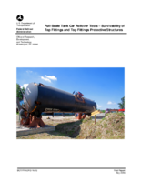 Fullscale tank car rollover tests  survivability of top fittings and top fittings protective structures  final report