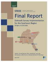 Sidewalk Survey Implementation for the Southeast Region Project 2016010