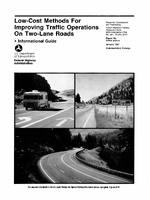 LowCost Methods for Improving Traffic Operations on TwoLane Roads Informational Guide