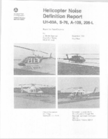 Helicopter noise definition report UH60A S76 A109 206L