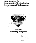 FHWA Study Tour For European Traffic Monitoring Programs and Technologies