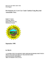 Development of a lowcost crash cushion using recycled automobile tires