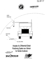 Analysis of a Differential Global Positioning System as a Sensor for Vehicle Guidance