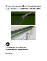 Bridge Information Modeling Standardization Report Volume III  Component Modeling
