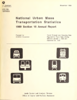 National Urban Mass Transportation Statistics 1989 Section 15 Annual Report November 1990
