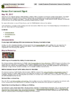 Human Environment Digest May 18 2017